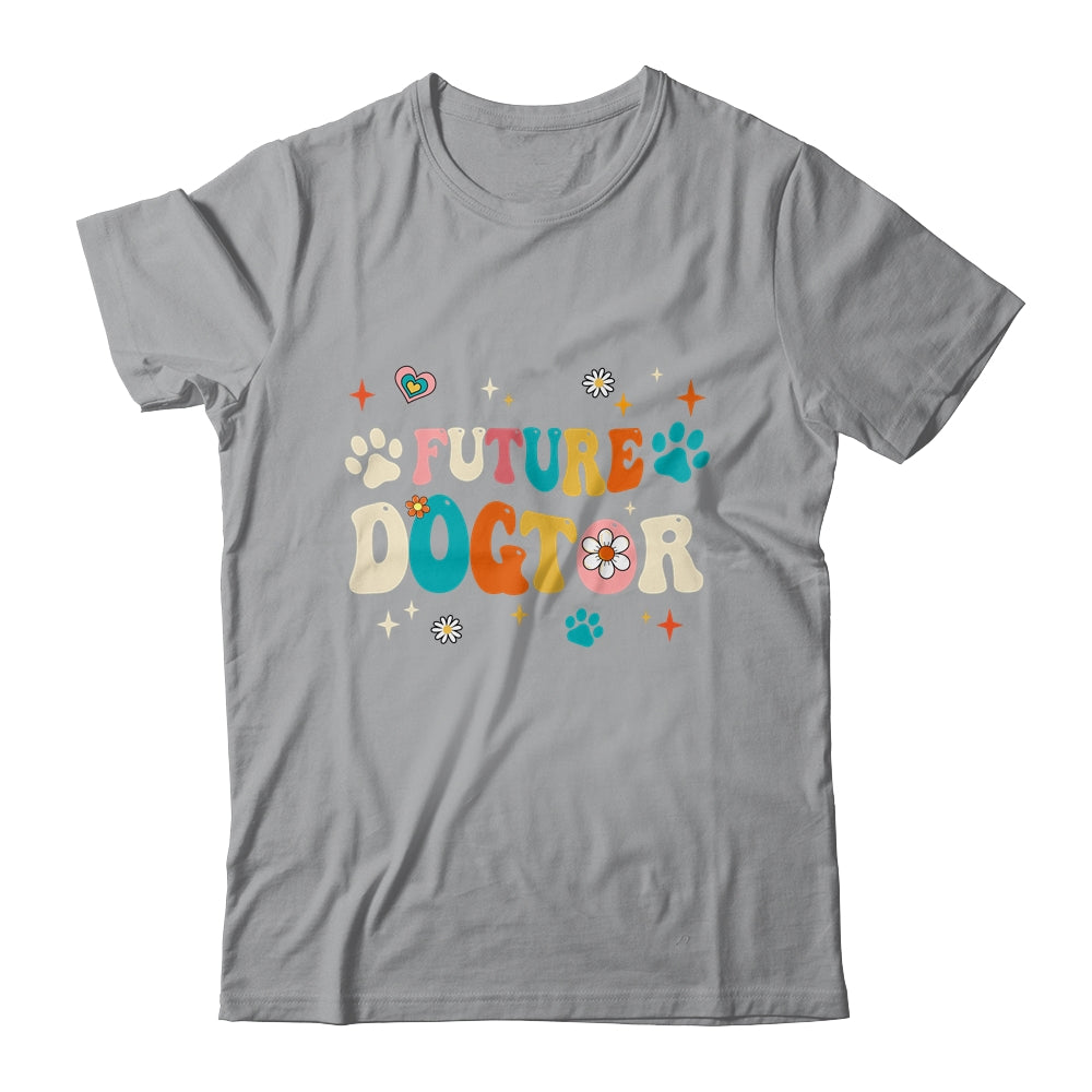 Future Dogtor Vet Student Funny Veterinarian Dog Groovy Shirt & Tank Top | teecentury