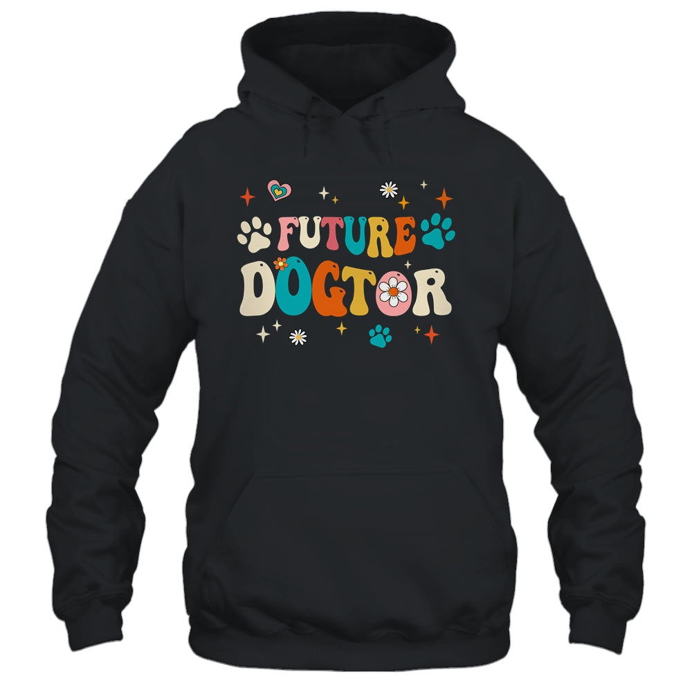Future Dogtor Vet Student Funny Veterinarian Dog Groovy Shirt & Tank Top | teecentury