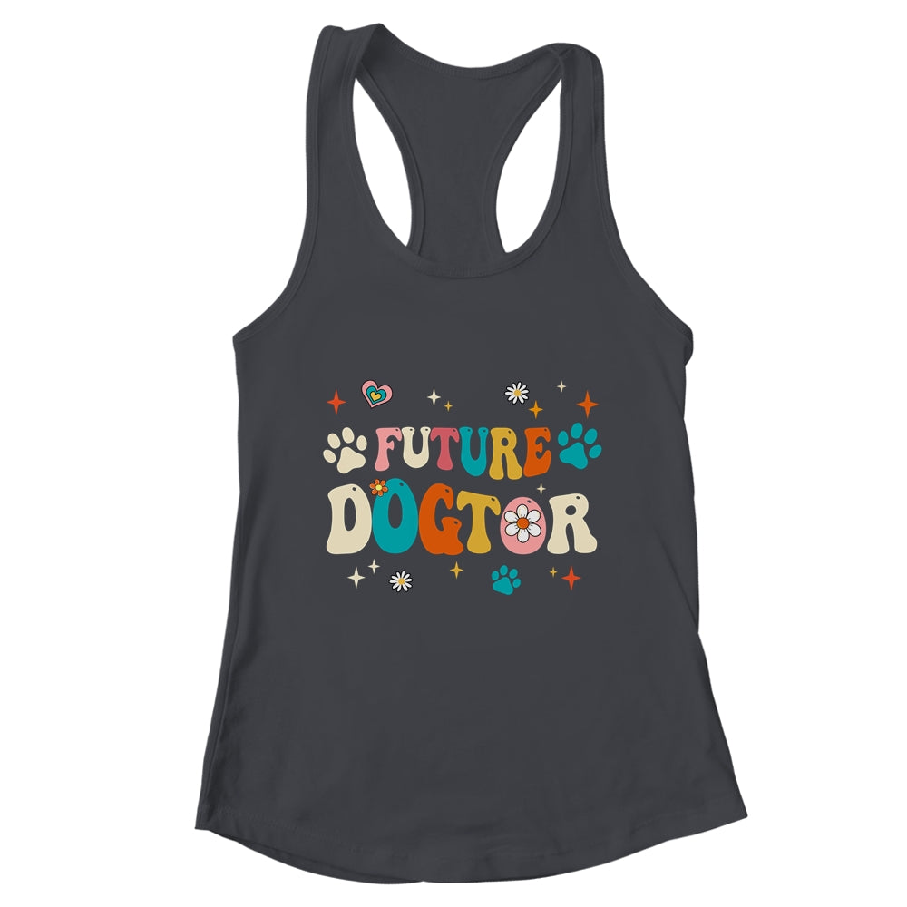 Future Dogtor Vet Student Funny Veterinarian Dog Groovy Shirt & Tank Top | teecentury