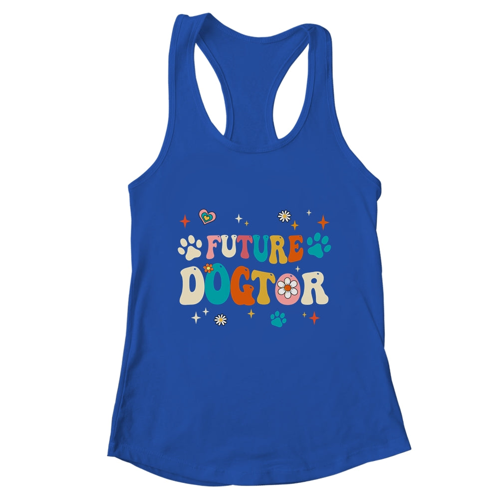 Future Dogtor Vet Student Funny Veterinarian Dog Groovy Shirt & Tank Top | teecentury