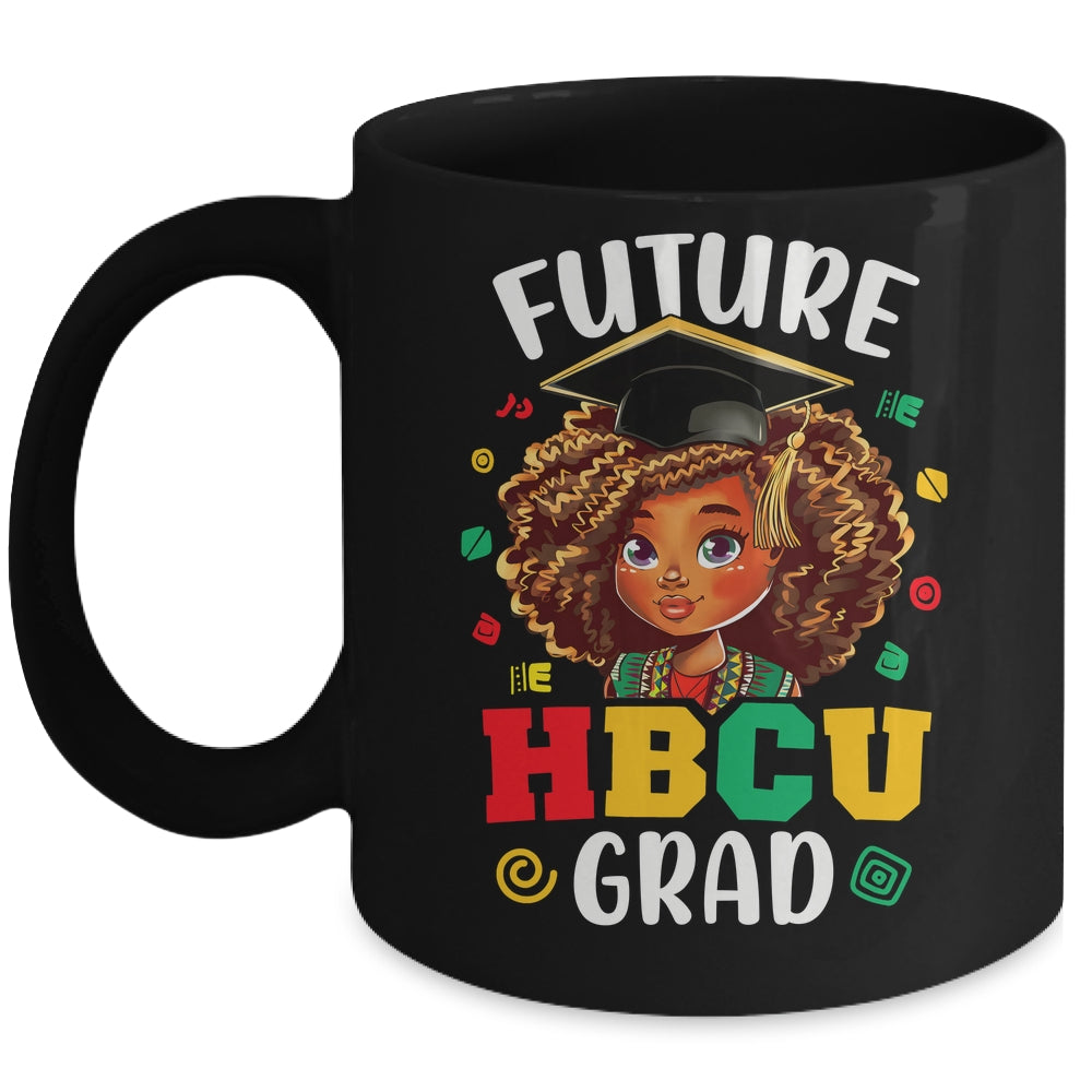 Future HBCU Grad Black Girl Kids Afro Black History Month Mug | teecentury