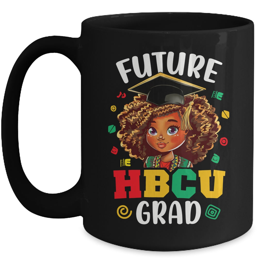 Future HBCU Grad Black Girl Kids Afro Black History Month Mug | teecentury