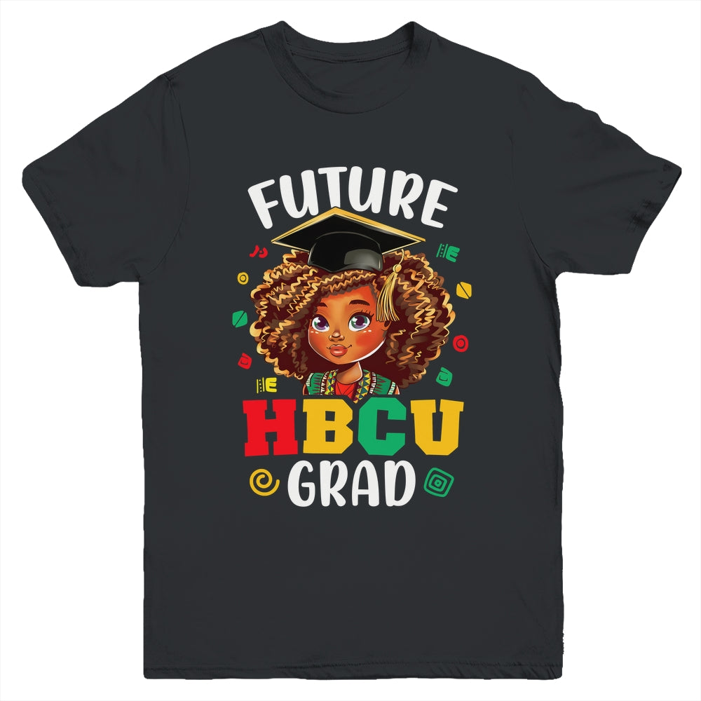 Future HBCU Grad Black Girl Kids Afro Black History Month Youth Shirt | teecentury