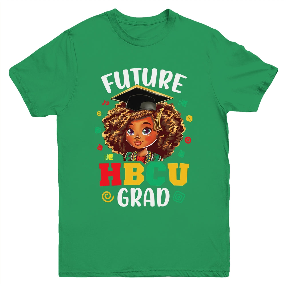 Future HBCU Grad Black Girl Kids Afro Black History Month Youth Shirt | teecentury