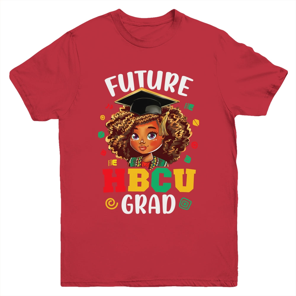Future HBCU Grad Black Girl Kids Afro Black History Month Youth Shirt | teecentury