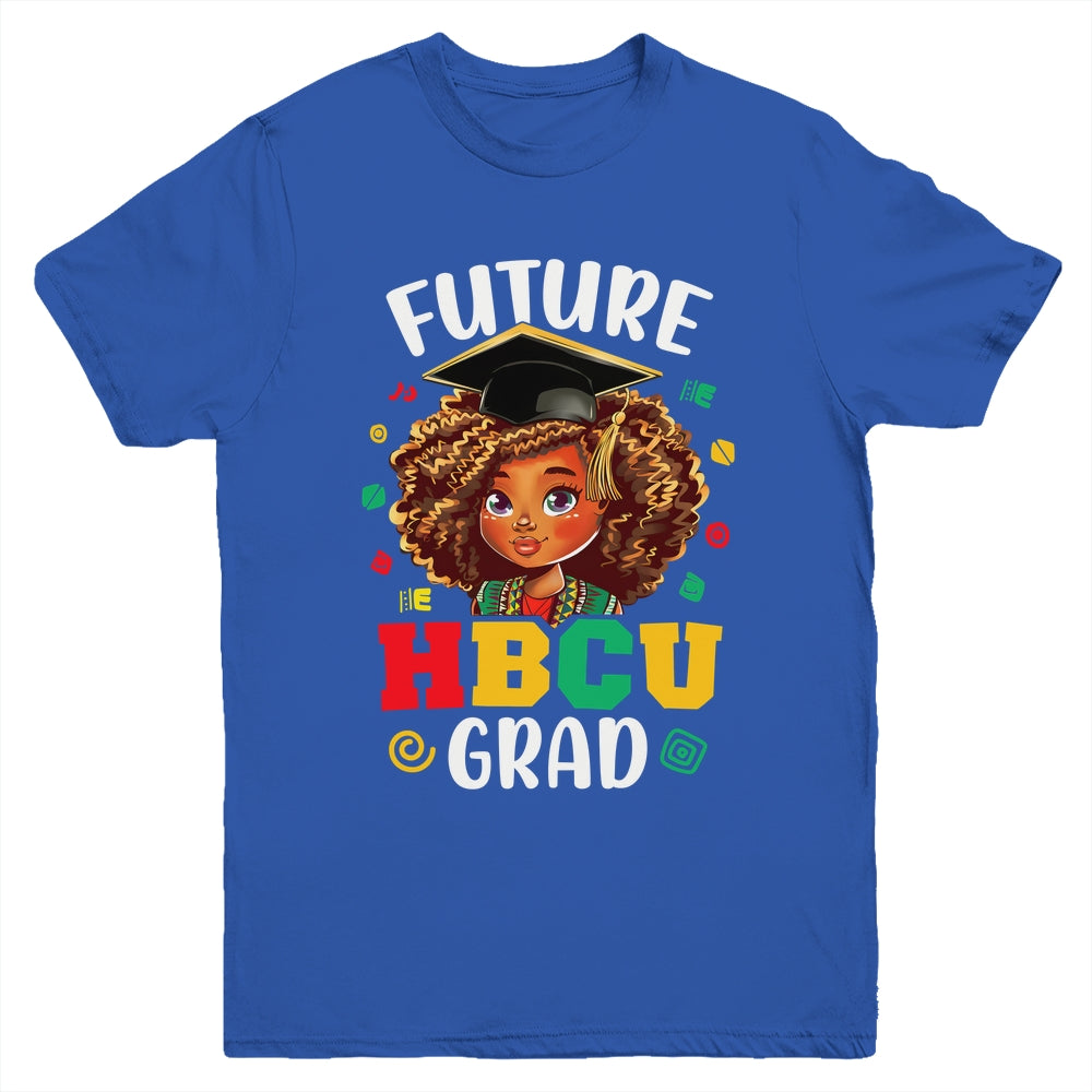Future HBCU Grad Black Girl Kids Afro Black History Month Youth Shirt | teecentury