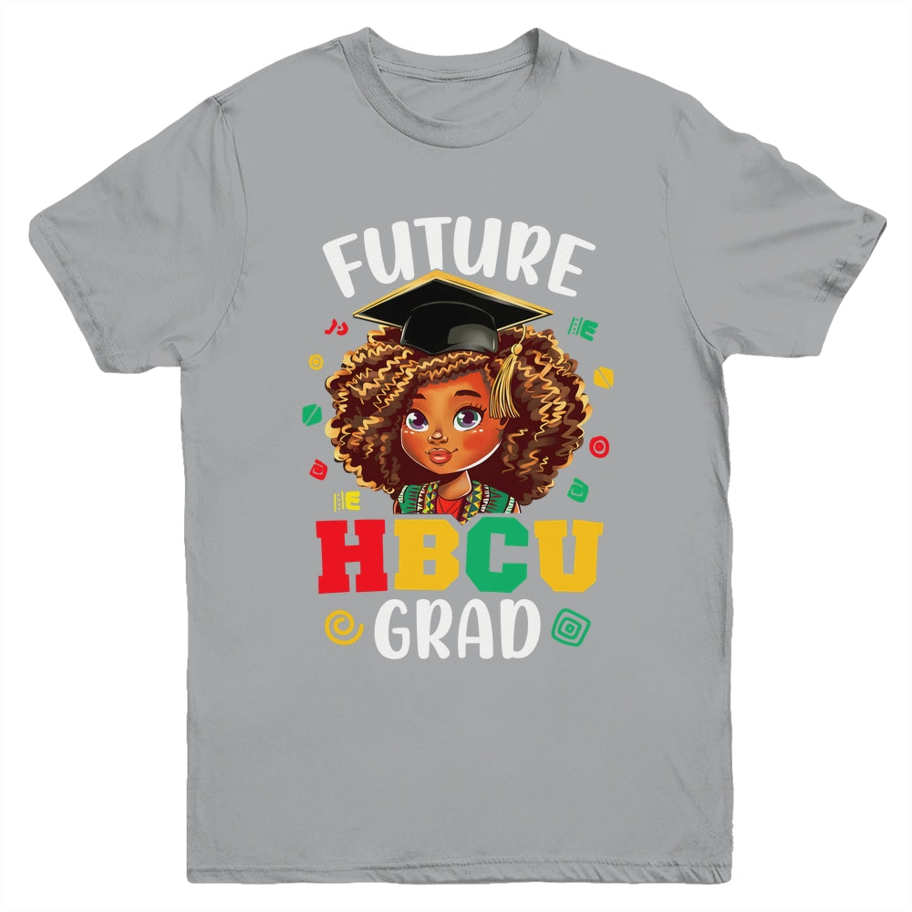 Future HBCU Grad Black Girl Kids Afro Black History Month Youth Shirt | teecentury