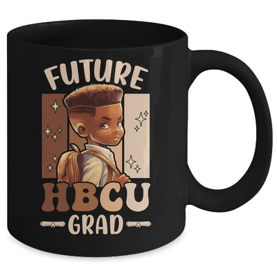 Future HBCU Grad Kids Black Boy Afro Black History Month Mug | teecentury