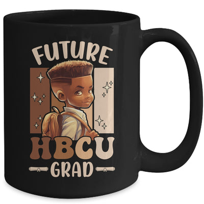 Future HBCU Grad Kids Black Boy Afro Black History Month Mug | teecentury