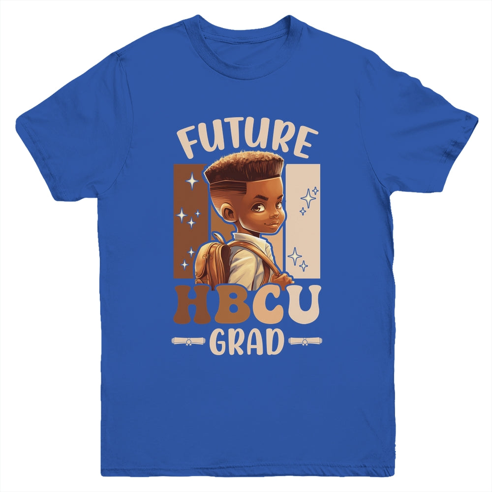 Future HBCU Grad Kids Black Boy Afro Black History Month Youth Shirt | teecentury