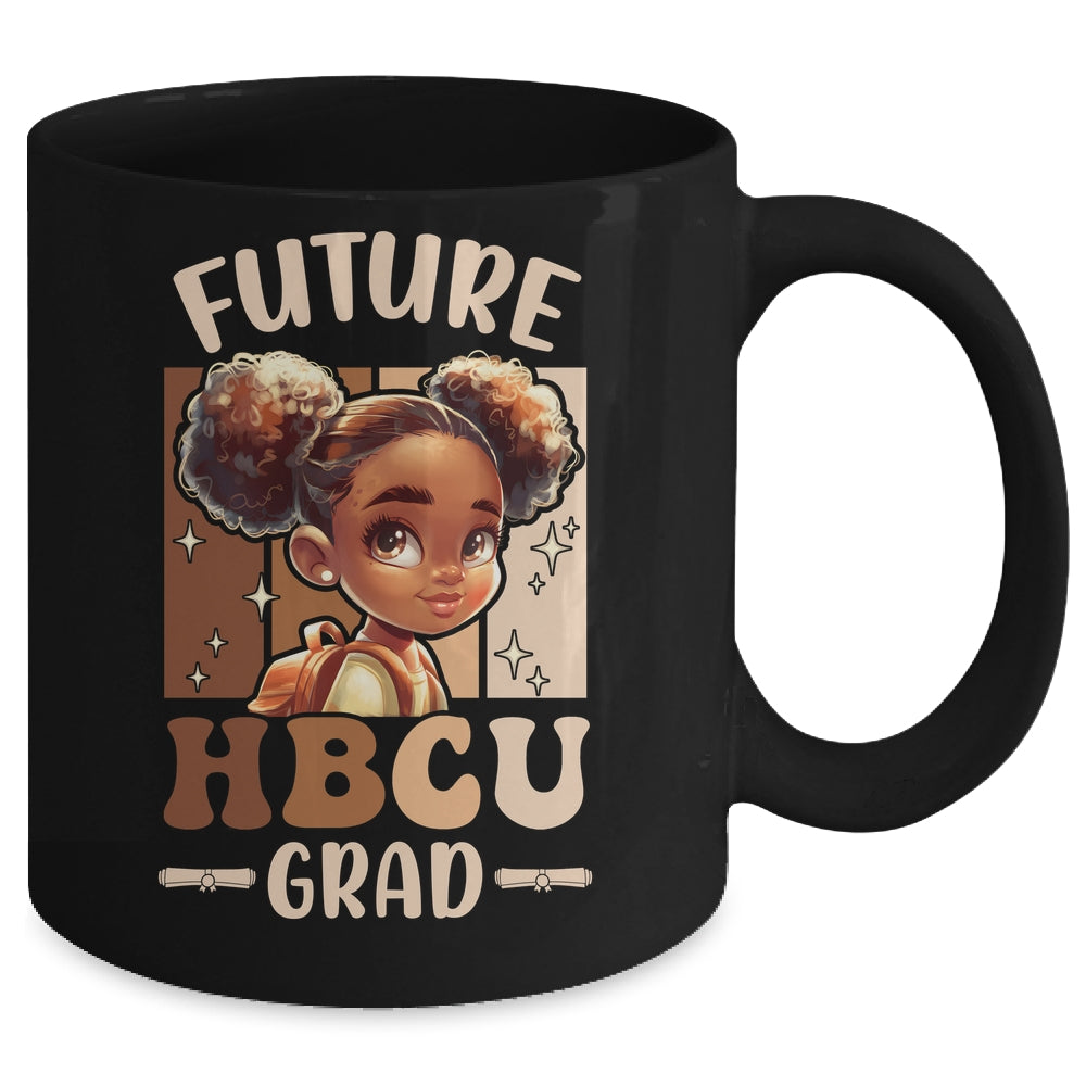 Future HBCU Grad Kids Black Girl Afro Black History Month Mug | teecentury