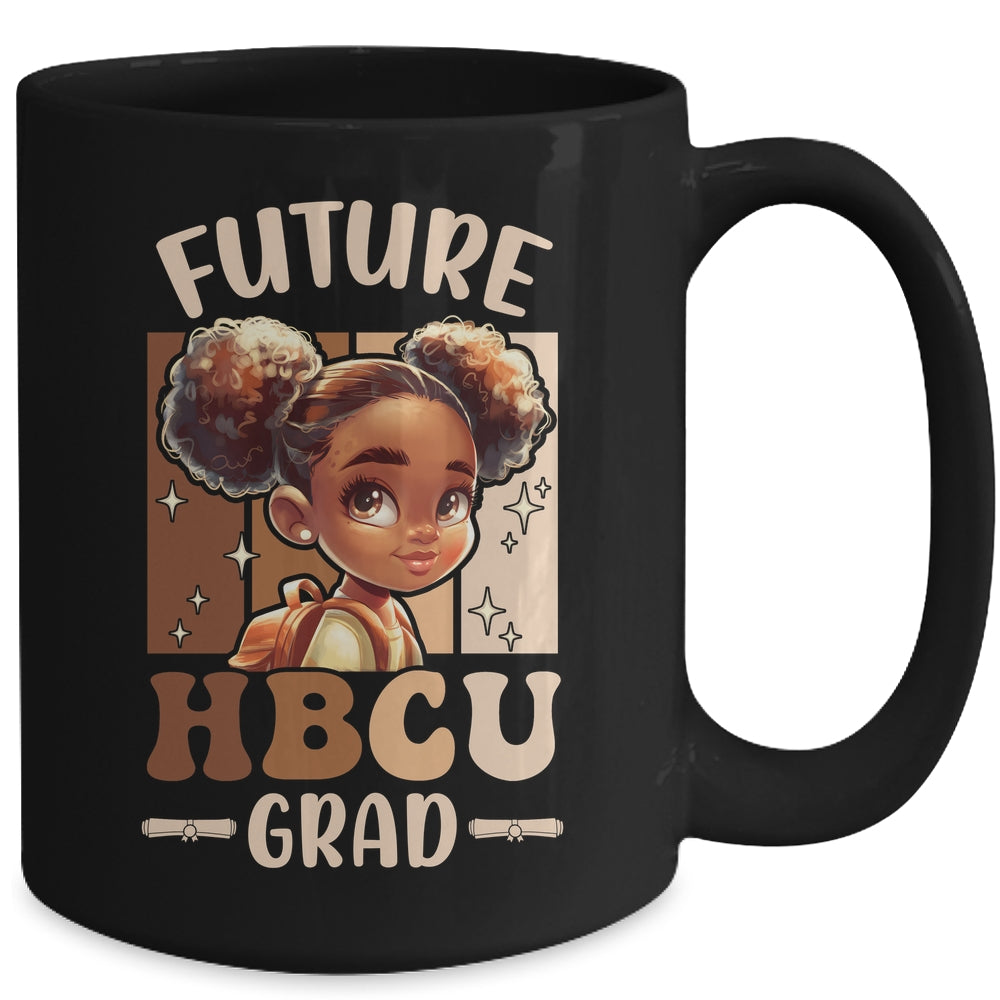 Future HBCU Grad Kids Black Girl Afro Black History Month Mug | teecentury