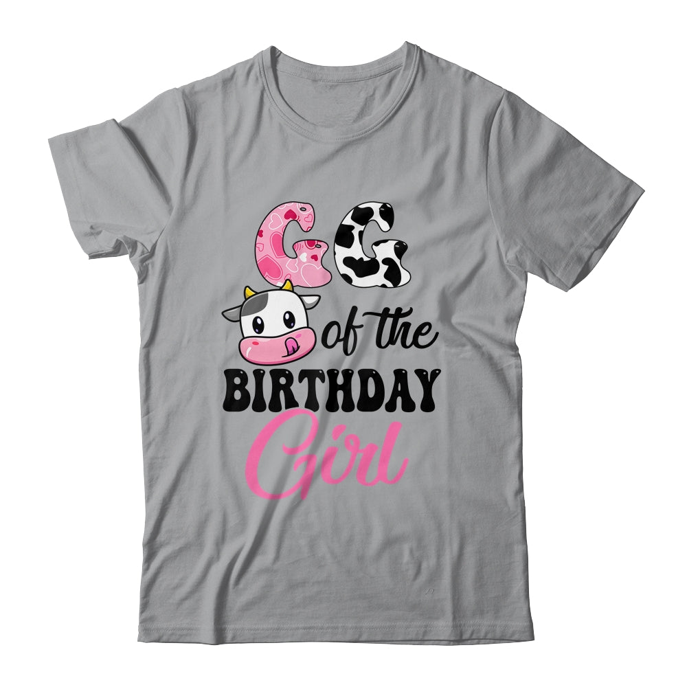 GG Of The Birthday Girl Cow Farm 1st Birthday Girl Shirt & Hoodie | teecentury