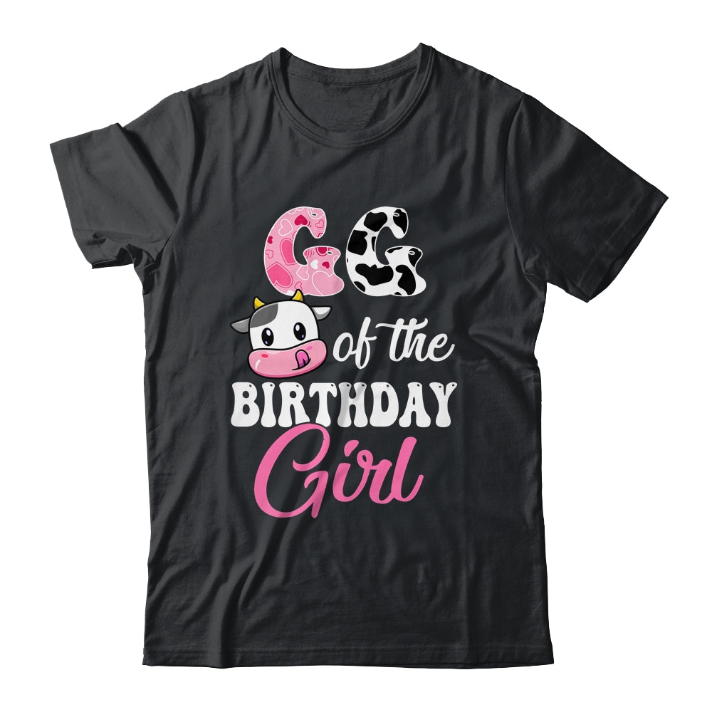 GG Of The Birthday Girl Farm Cow 1st Birthday Girl Shirt & Hoodie | teecentury