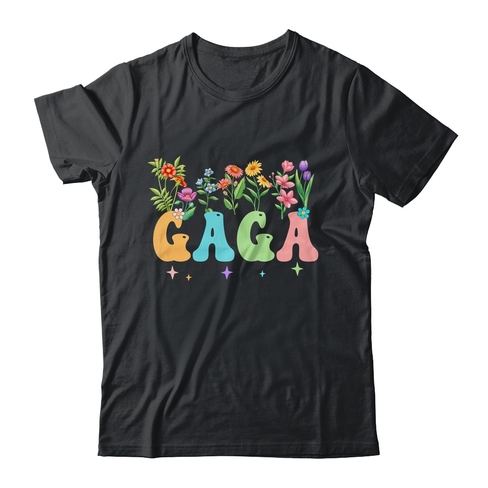 Gaga Women Wildflower Floral Design Gaga Mothers Day Shirt & Tank Top | teecentury