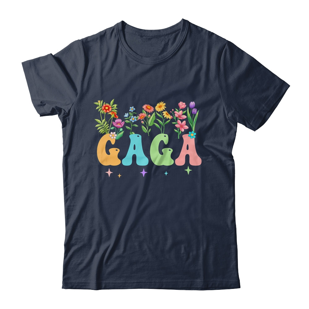 Gaga Women Wildflower Floral Design Gaga Mothers Day Shirt & Tank Top | teecentury