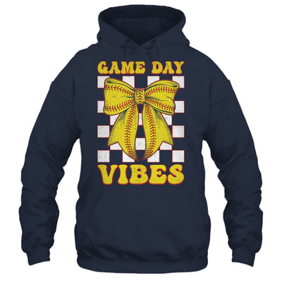 Game Day Vibes Coquette Bow Softball Mama Softball Girl Shirt & Tank Top | teecentury