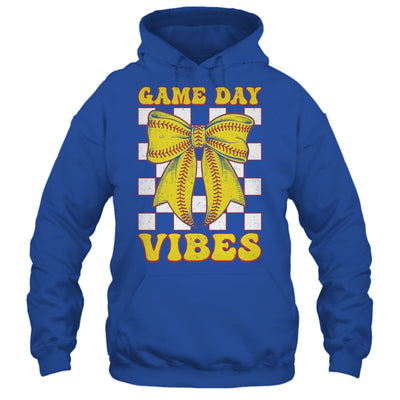 Game Day Vibes Coquette Bow Softball Mama Softball Girl Shirt & Tank Top | teecentury