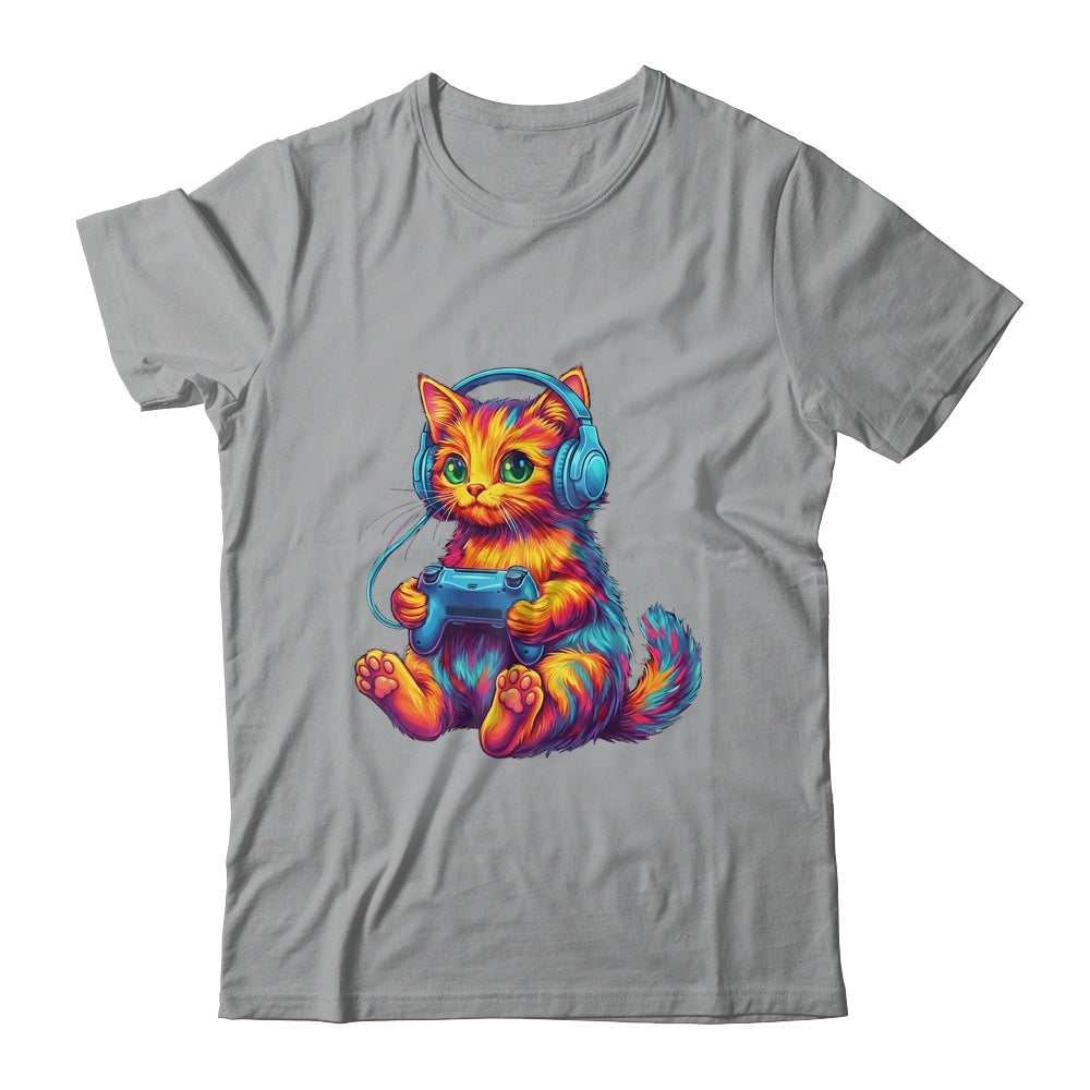 Gamer Cat Video Games Boys Teen Men Girls Funny Gaming Cat Shirt & Hoodie | teecentury