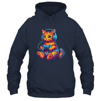 Gamer Cat Video Games Boys Teen Men Girls Funny Gaming Cat Shirt & Hoodie | teecentury