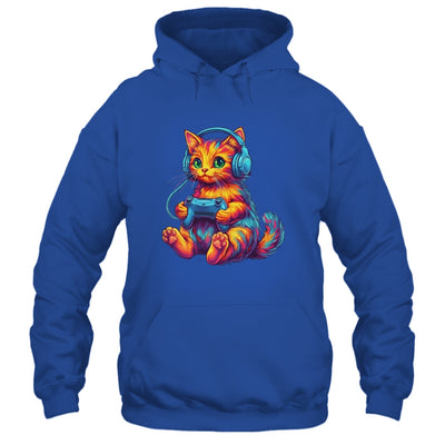 Gamer Cat Video Games Boys Teen Men Girls Funny Gaming Cat Shirt & Hoodie | teecentury