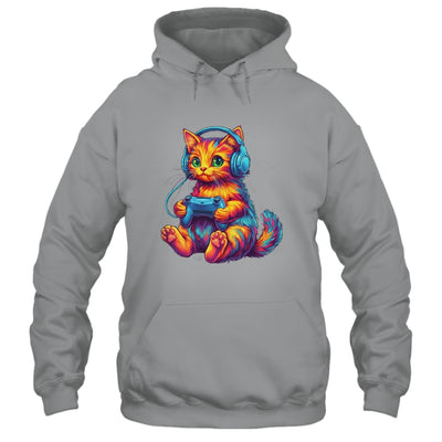 Gamer Cat Video Games Boys Teen Men Girls Funny Gaming Cat Shirt & Hoodie | teecentury