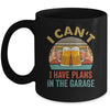 Garage Drinker I Can’t I Have Plans In The Garage Beer Mug | teecentury