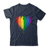 Gay Pride Rainbow Heart Graphic For LGBT Men Women Shirt & Tank Top | teecentury