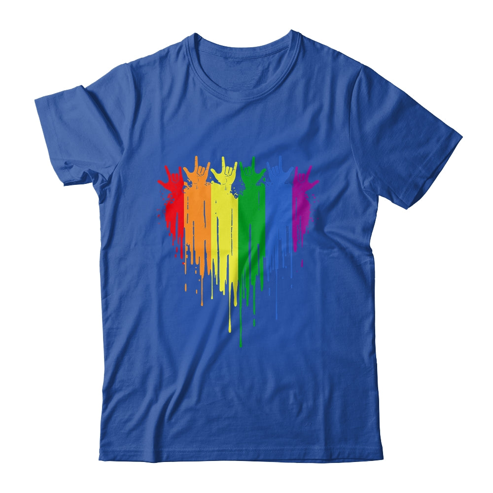 Gay Pride Rainbow Heart Graphic For LGBT Men Women Shirt & Tank Top | teecentury