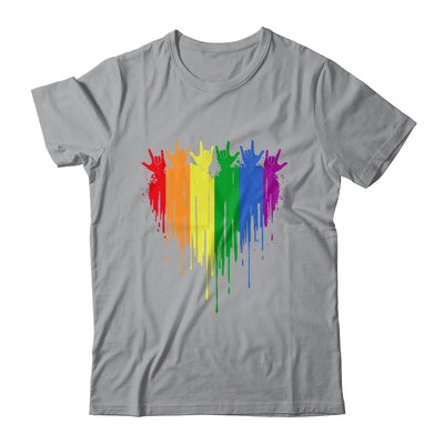 Gay Pride Rainbow Heart Graphic For LGBT Men Women Shirt & Tank Top | teecentury