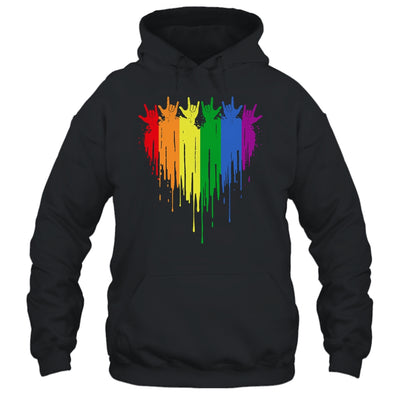 Gay Pride Rainbow Heart Graphic For LGBT Men Women Shirt & Tank Top | teecentury