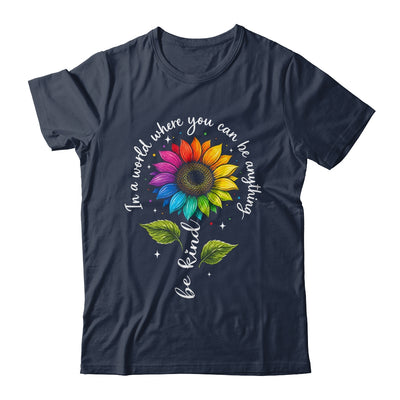 Gay Rainbow Sunflower Be Kind LGBT Pride Flower Women Men Shirt & Tank Top | teecentury