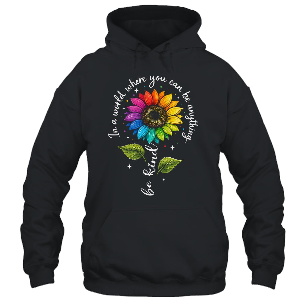 Gay Rainbow Sunflower Be Kind LGBT Pride Flower Women Men Shirt & Tank Top | teecentury