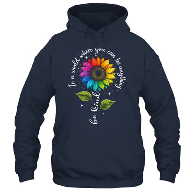 Gay Rainbow Sunflower Be Kind LGBT Pride Flower Women Men Shirt & Tank Top | teecentury