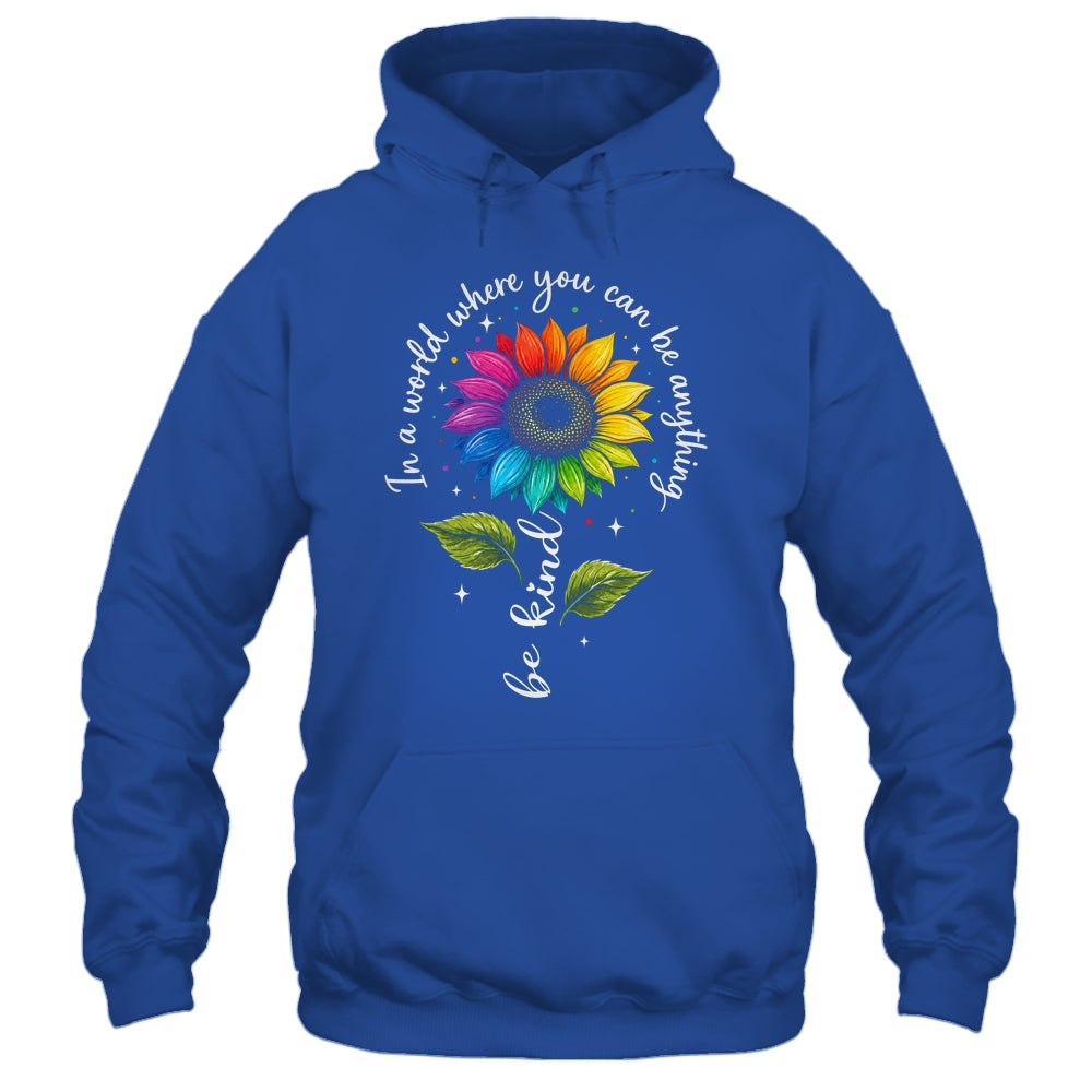 Gay Rainbow Sunflower Be Kind LGBT Pride Flower Women Men Shirt & Tank Top | teecentury