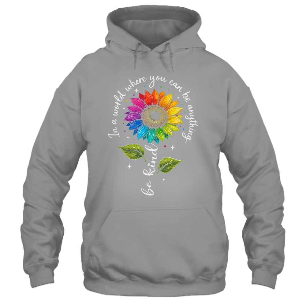 Gay Rainbow Sunflower Be Kind LGBT Pride Flower Women Men Shirt & Tank Top | teecentury