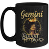 Gemini Queen Birthday Afro Girls Black Zodiac Birthday Mug | teecentury