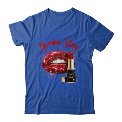 Gemini Slay Sexy Lips Zodiac May June Birthday Girls Shirt & Tank Top | teecentury