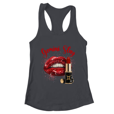 Gemini Slay Sexy Lips Zodiac May June Birthday Girls Shirt & Tank Top | teecentury