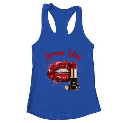 Gemini Slay Sexy Lips Zodiac May June Birthday Girls Shirt & Tank Top | teecentury
