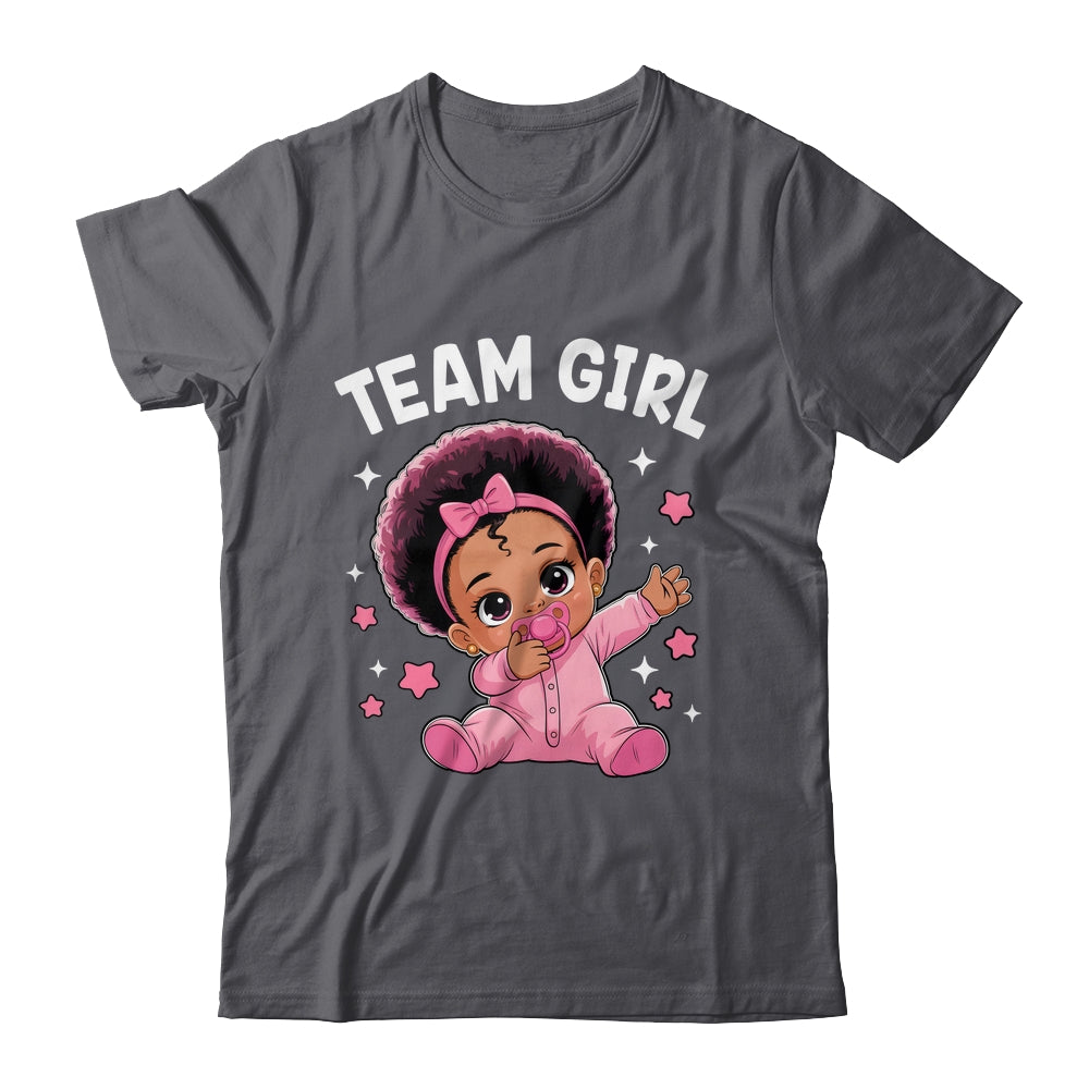Gender Reveal Party Team Girl Baby Announcement Shirt & Tank Top | teecentury