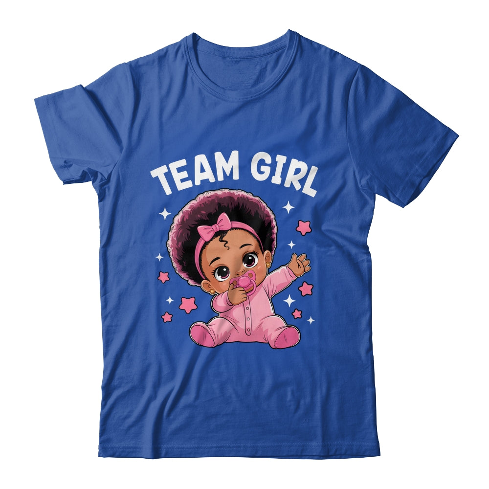 Gender Reveal Party Team Girl Baby Announcement Shirt & Tank Top | teecentury
