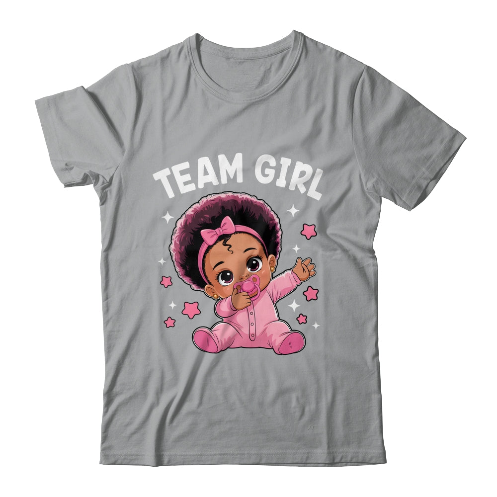 Gender Reveal Party Team Girl Baby Announcement Shirt & Tank Top | teecentury