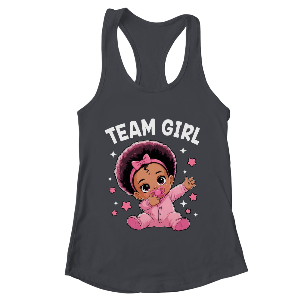 Gender Reveal Party Team Girl Baby Announcement Shirt & Tank Top | teecentury