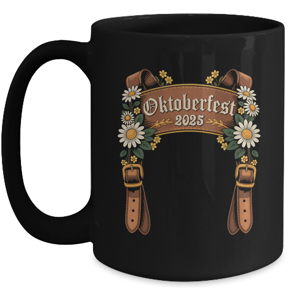 German Lederhosen Funny Oktoberfest 2025 Funny Costume Mug | teecentury