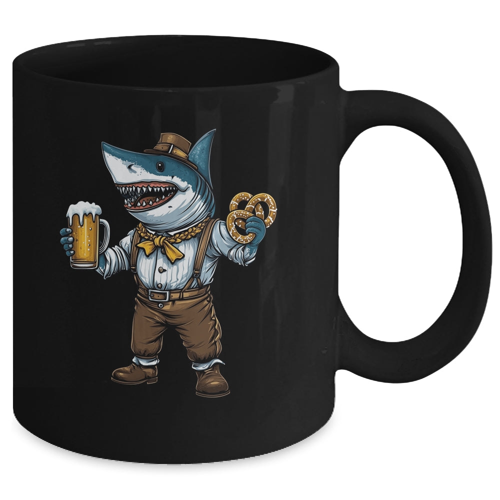 German Oktoberfest Shark Costume Funny Bavarian Men Women Mug | teecentury
