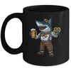 German Oktoberfest Shark Costume Funny Bavarian Men Women Mug | teecentury