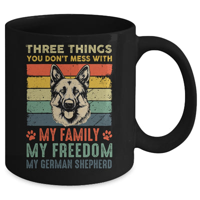 German Shepherd Funny Dog Three Things You Don't Mess With Mug | teecentury