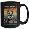 German Shepherd Funny Dog Three Things You Don't Mess With Mug | teecentury