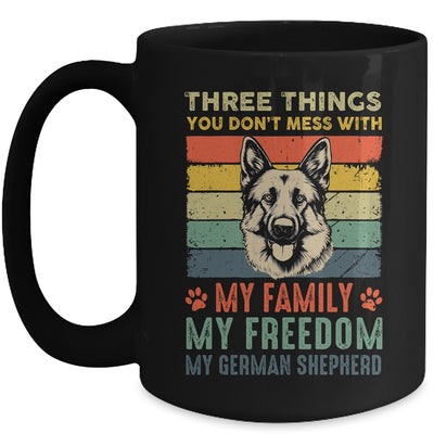 German Shepherd Funny Dog Three Things You Don't Mess With Mug | teecentury